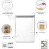 image:imageBrabantia TASTY Stackable Canister  XL Airtight Food Storage Container with Silicone Lid Seal for Kitchen  Jar for Dry Food amp Wet Food Sugar Flour  09 gal Capacity  Dark GrayLight Grey