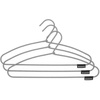 image:imageBrabantia Set of 3 SoftTouch Clothes Hangers BlackWhite NonSlip Soft Closet Garment Storage Organizers Slim Space Saving Laundry Hangers with Hooks3 Pack