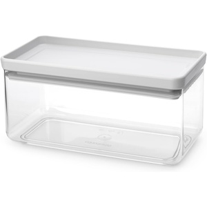 image:imageBrabantia TASTY Stackable Canister  XL Airtight Food Storage Container with Silicone Lid Seal for Kitchen  Jar for Dry Food amp Wet Food Sugar Flour  09 gal Capacity  Dark GrayLight Grey