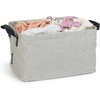 image:imageBrabantia  Foldable Laundry Basket  Compact Storage Box  Water Resistant Coating  MultiFunctional  Laundry Hamper  Bathroom  Collapsible  Grey  9 GalGray