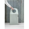 image:imageBrabantia  Foldable Laundry Basket  Compact Storage Box  Water Resistant Coating  MultiFunctional  Laundry Hamper  Bathroom  Collapsible  Grey  9 GalGreen