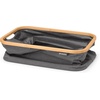 image:imageBrabantia  Foldable Laundry Basket  Compact Storage Box  Water Resistant Coating  MultiFunctional  Laundry Hamper  Bathroom  Collapsible  Grey  9 GalPepper Black
