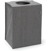 image:imageBrabantia  Foldable Laundry Basket  Compact Storage Box  Water Resistant Coating  MultiFunctional  Laundry Hamper  Bathroom  Collapsible  Grey  9 GalPepper Black