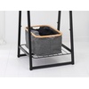 image:imageBrabantia  Foldable Laundry Basket  Compact Storage Box  Water Resistant Coating  MultiFunctional  Laundry Hamper  Bathroom  Collapsible  Grey  9 GalPepper Black