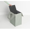 image:imageBrabantia  Laundry Bag Rectangular  Space Efficient  Large Volume  QuickDrop Opening  Laundry Basket  with Hole  Bathroom  Stackable  Pepper Black  145 GalGreen