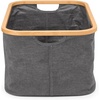 image:imageBrabantia  Laundry Bag Rectangular  Space Efficient  Large Volume  QuickDrop Opening  Laundry Basket  with Hole  Bathroom  Stackable  Pepper Black  145 GalPepper Black