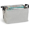 image:imageBrabantia  Laundry Bag Rectangular  Space Efficient  Large Volume  QuickDrop Opening  Laundry Basket  with Hole  Bathroom  Stackable  Pepper Black  145 GalGray
