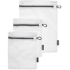 image:imageBrabantia 3Pack Mesh Zip Up Laundry Bags White for Washing Machine Delicates Face Masks Socks Bras 1 x Medium 2 x Small Organizer Travel BagsWhite