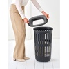 image:imageBrabantia CollectIt Laundry Basket 55L121 Gallon White Set of 2 Laundry Hamper for Kitchens and Laundry Rooms Storage Basket for Clothing Towels and BeddingBlack