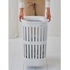 image:imageBrabantia CollectIt Laundry Basket 55L121 Gallon White Set of 2 Laundry Hamper for Kitchens and Laundry Rooms Storage Basket for Clothing Towels and BeddingWhite
