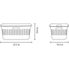 image:imageBrabantia CollectIt Laundry Basket 55L121 Gallon White Set of 2 Laundry Hamper for Kitchens and Laundry Rooms Storage Basket for Clothing Towels and BeddingWhite