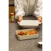 image:imageBrabantia Make amp Take Bento Lunch Box Soft Beige 2 Compartments amp Lidded Pot LiftOut Tray Divider BPAFree Airtight Snap Locks Microwave amp Freezer Safe Travel Meal Prep Container 68ozSoft Beige