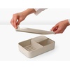 image:imageBrabantia Make amp Take Bento Lunch Box Soft Beige 2 Compartments amp Lidded Pot LiftOut Tray Divider BPAFree Airtight Snap Locks Microwave amp Freezer Safe Travel Meal Prep Container 68ozSoft Beige