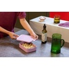 image:imageBrabantia Make amp Take Lunch Box 37 oz11L Soft Beige Adult Lunch Box for Sandwiches Wraps and More Plastic Food Container Lid with ClipsLilac Pink