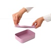 image:imageBrabantia Make amp Take Lunch Box 37 oz11L Soft Beige Adult Lunch Box for Sandwiches Wraps and More Plastic Food Container Lid with ClipsLilac Pink
