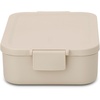 image:imageBrabantia Make amp Take Lunch Box 37 oz11L Soft Beige Adult Lunch Box for Sandwiches Wraps and More Plastic Food Container Lid with ClipsSoft Beige