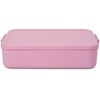 image:imageBrabantia Make amp Take Lunch Box Bento Large 05 Gallon2L Lilac Pink Bento Box for Sandwiches Wraps and More Plastic Food Container Lid with ClipsLilac Pink