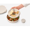 image:imageBrabantia Make amp Take Salad Bowl 03 Gallon13L Soft Beige Compact Flat Design Lunch Bowl with Airtight Closure Leakproof Bowl with Lid