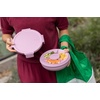 image:imageBrabantia Make amp Take Salad Bowl 44 oz 13L Removable Tray for Toppings amp Dressing Airtight Closure Leakproof Travel Container Dishwasher amp Microwave Safe Salad Mixer Lilac Pink