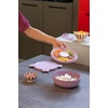 image:imageBrabantia Make amp Take Salad Bowl 44 oz 13L Removable Tray for Toppings amp Dressing Airtight Closure Leakproof Travel Container Dishwasher amp Microwave Safe Salad Mixer Lilac Pink