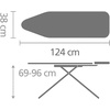 image:imageBrabantia Size B Ironing Board 49 x 15in 7 Height Options Solid Steam Iron Rest Holder Morning Breeze NonSlip Feet AntiCollapse Child LocksMorning Breeze