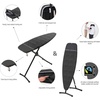 image:imageBrabantia Steam and Ironing Board D 531 x 177 in135 x 45 cm Denim Black 2in1 Large Ironing Board for Steam Generator Irons and Pressing Foldable with HeatResistant Rest AreaDenim Black