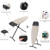 image:imageBrabantia Steam and Ironing Board D 531 x 177 in135 x 45 cm Denim Black 2in1 Large Ironing Board for Steam Generator Irons and Pressing Foldable with HeatResistant Rest AreaDenim Gray