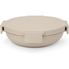 image:imageBrabantia Make amp Take Lunch Bowl 03 Gallon1L Soft Beige Compact Flat Design Salad Bowl with Airtight Closure Leakproof Bowl with LidSoft Beige