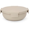 image:imageBrabantia Make amp Take Salad Bowl 03 Gallon13L Soft Beige Compact Flat Design Lunch Bowl with Airtight Closure Leakproof Bowl with Lid
