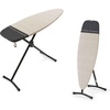 image:imageBrabantia Steam and Ironing Board D 531 x 177 in135 x 45 cm Denim Black 2in1 Large Ironing Board for Steam Generator Irons and Pressing Foldable with HeatResistant Rest AreaDenim Gray