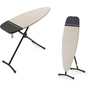 image:imageBrabantia Steam and Ironing Board D 531 x 177 in135 x 45 cm Denim Black 2in1 Large Ironing Board for Steam Generator Irons and Pressing Foldable with HeatResistant Rest AreaDenim Gray