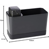 image:imageBrabantia Kitchen Sink Organiser Set with Soap Dispenser Dark Grey ClothsSponge Storage Holder  Refillable Handwash Pump 250ml 5 YearDark Grey