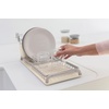 image:imageBrabantia SinkSide Compact Dish Drying Rack Soft Beige SpaceSaving Countertop Dish Rack with Removable Cutlery Basket Versatile Kitchen Drainer for Dishes and Kitchen Accessories