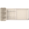 image:imageBrabantia SinkSide Compact Dish Drying Rack Soft Beige SpaceSaving Countertop Dish Rack with Removable Cutlery Basket Versatile Kitchen Drainer for Dishes and Kitchen Accessories