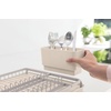image:imageBrabantia SinkSide Dish Drying Rack Soft Beige Sleek Sink Organizer with Removable Cutlery Basket Versatile Sink Drainer for Dishes and Kitchen Accessories