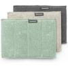 image:imageBrabantia  Sinkside Microfiber Cleaning Pads  Sponge amp Microfiber Pads  Machine Washable  Absorbs 7 Times its Own Weight  Kitchen Cloths for Cleaning Dishes Counters amp Mirrors  Set of 3  Mixed
