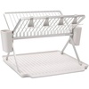 image:imageBrabantia Bravancia 139406 Folding Dish Drainer Basket with Cutlery and Tray Dark GrayLightgray