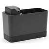 image:imageBrabantia Kitchen Sink Organiser Set with Soap Dispenser Dark Grey ClothsSponge Storage Holder  Refillable Handwash Pump 250ml 5 YearDark Grey