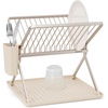 image:imageBrabantia SinkSide Large Foldable Dish Drying Rack Soft Beige Sleek Kitchen Drainer with Removable Cutlery Basket Countertop Dish Rack for Dishes and Kitchen AccessoriesSmall