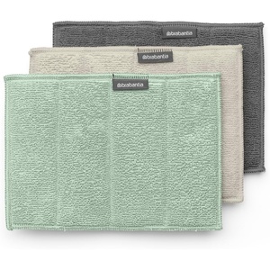 image:imageBrabantia  Sinkside Microfiber Cleaning Pads  Sponge amp Microfiber Pads  Machine Washable  Absorbs 7 Times its Own Weight  Kitchen Cloths for Cleaning Dishes Counters amp Mirrors  Set of 3  Mixed