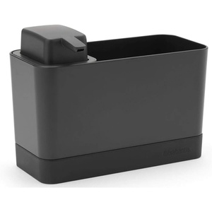 image:imageBrabantia Kitchen Sink Organiser Set with Soap Dispenser Dark Grey ClothsSponge Storage Holder  Refillable Handwash Pump 250ml 5 YearDark Grey