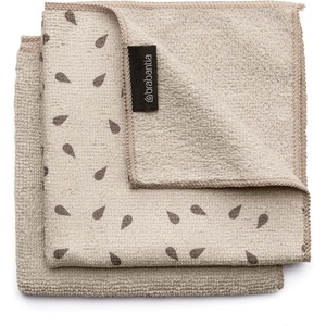 image:imageBrabantia Sinkside Microfiber Dish Cloths Machine Washable Absorbs 7 Times its Weight Kitchen Cloths for Cleaning Dishes amp Countertops Less Detergent Needed Set of 2 Cleaning Pads Soft Beige