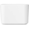 image:imageBrabantia MindSet Bathroom Small Trash Caddy White Hygienic Basin Top Storage Can with Swing Lid for Disposal of Used Cosmetics Cotton Pads Cue Tips 4 x 6 x 3