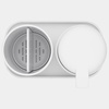 image:imageBrabantia Renew 3 Piece Bathroom Accessory Set Dark Grey Refillable Handwash Soap Dispenser Toothbrush Holder amp Tray Set of 3White