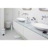 image:imageBrabantia Renew 3 Piece Bathroom Accessory Set Dark Grey Refillable Handwash Soap Dispenser Toothbrush Holder amp Tray Set of 3White