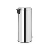 image:imageBrabantia 114748 Pedal Bin newIcon with Metal Inner Bucket 30 Litre  WhiteBrilliant Steel