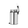 image:imageBrabantia 114748 Pedal Bin newIcon with Metal Inner Bucket 30 Litre  WhiteBrilliant Steel