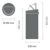 image:imageBrabantia 30L Kitchen Touch Bin New Mineral Moonlight Black Removable Lid SoftTouch Open Easy Clean Rubbish Waste Bin  Free Bin BagsMineral Moonlight Black