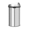 image:imageBrabantia 60 Litre Large Kitchen Touch Bin Matt Steel Removable Lid SoftTouch Open Easy Clean Rubbish Food Waste Bin