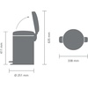 image:imageBrabantia New Icon Step Trash Can 53 GalMatt Black Soft Closing Kitchen GarbageRecycling Can with Removable BucketMetallic Mint
